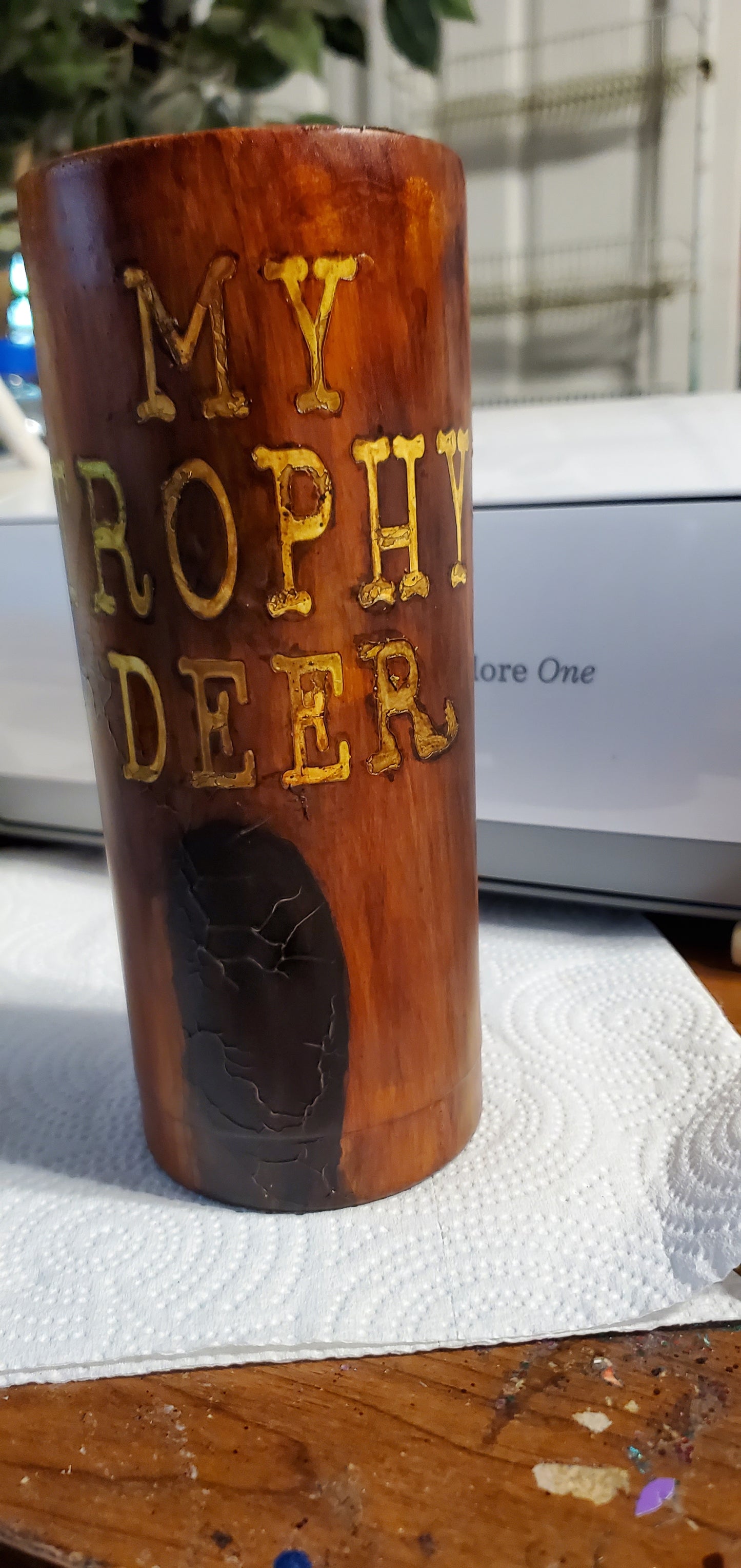 Trophy Deer tumbler cup
