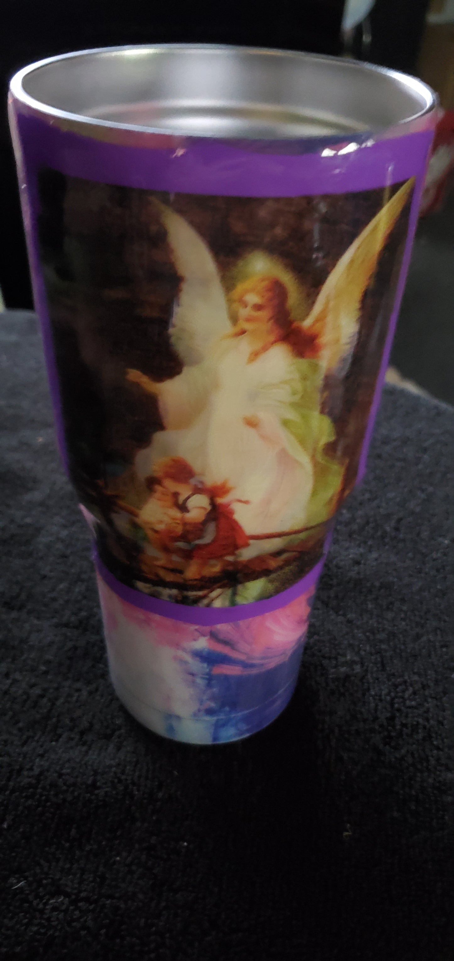 Guardian Angel watching over me tumbler cup