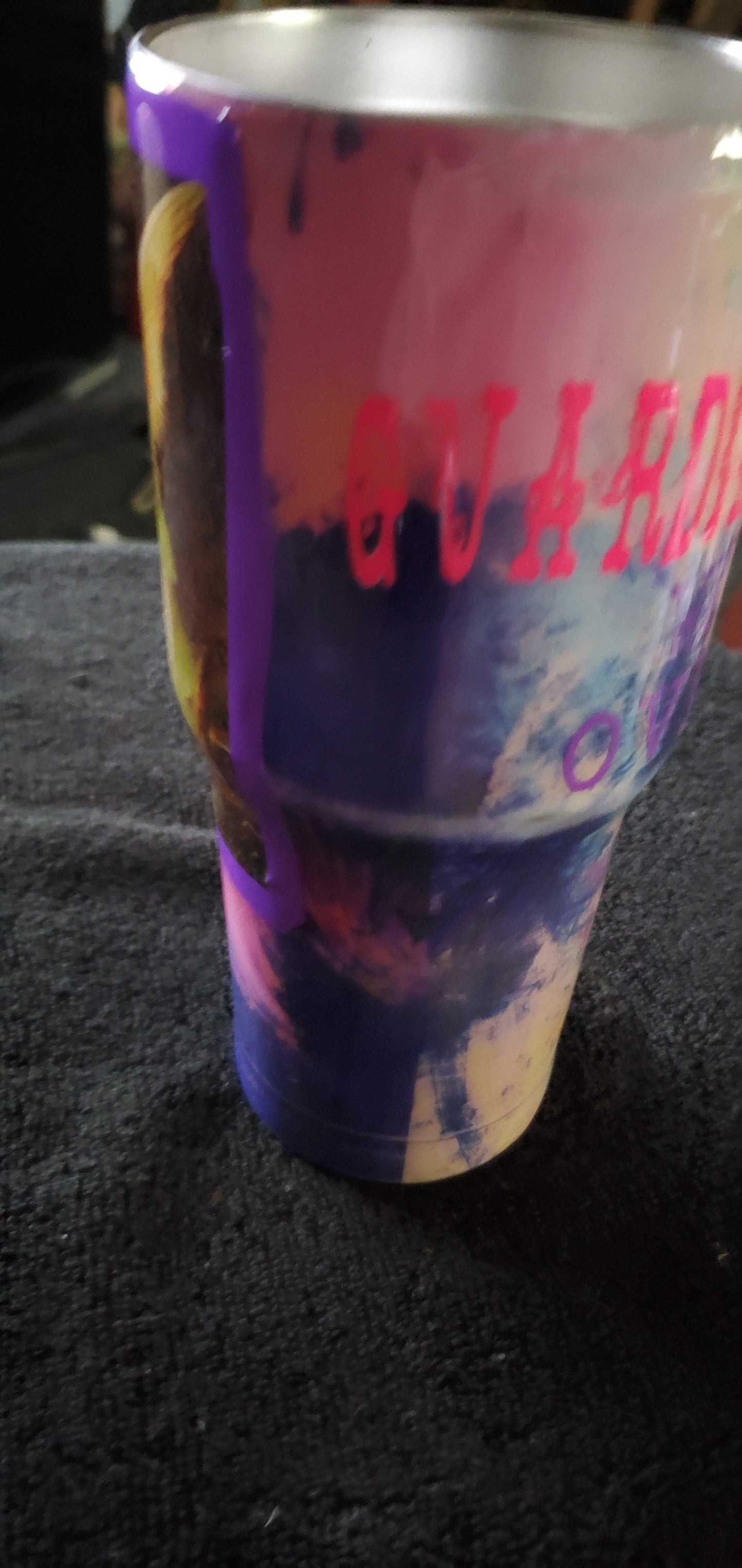 Guardian Angel watching over me tumbler cup