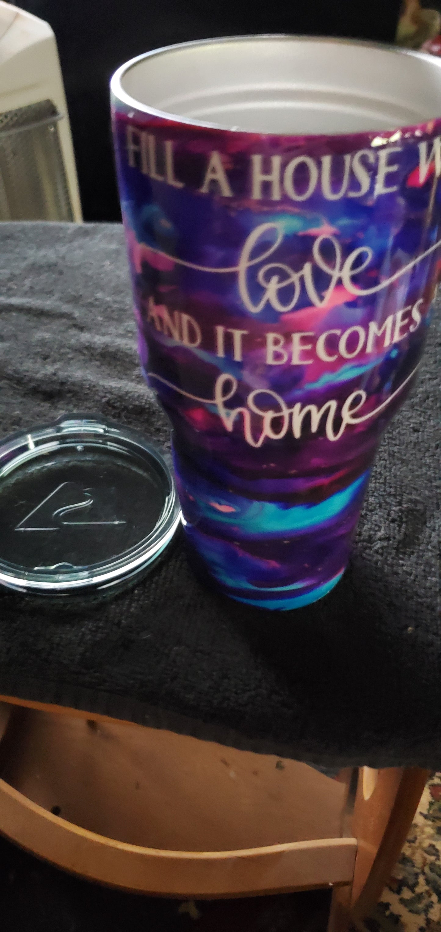 House becomes a home tumbler cup
