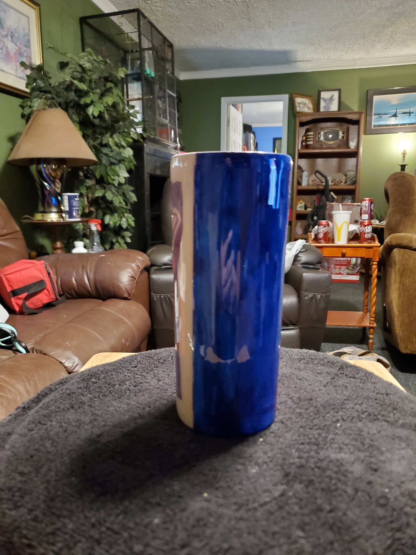 20 oz My favorite football team Double walled insulated Stainless steel tumbler cup