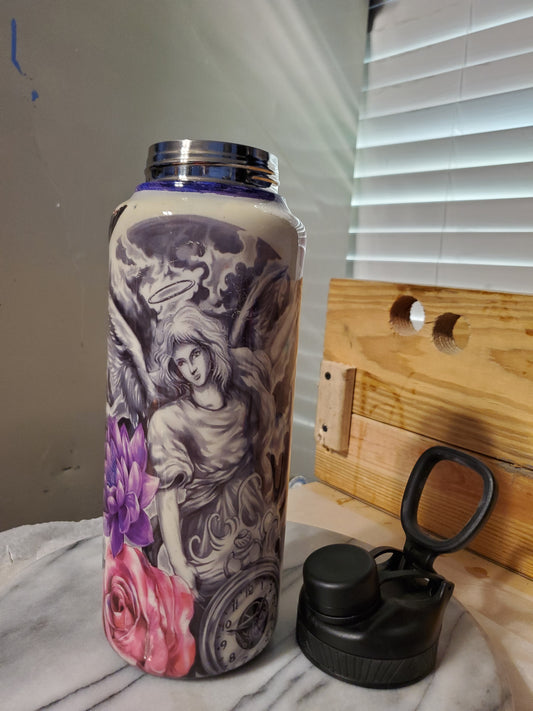 40 oz My Graudian Angel Double walled insulated Stainless steel tumbler cup( Ranger Pro )
