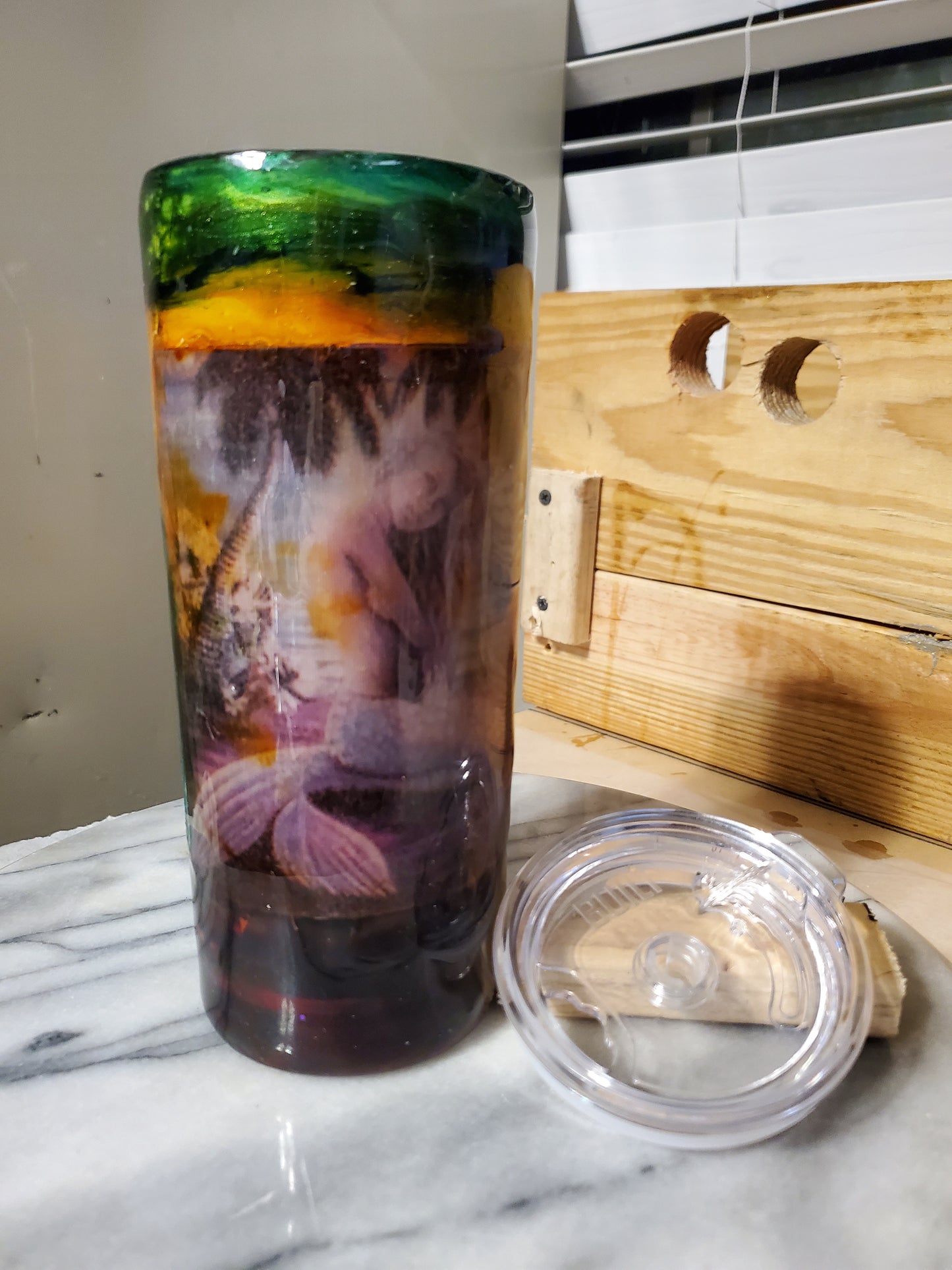 Copy of 20 oz It's a mermaid Double walled insulated Stainless steel tumbler cup