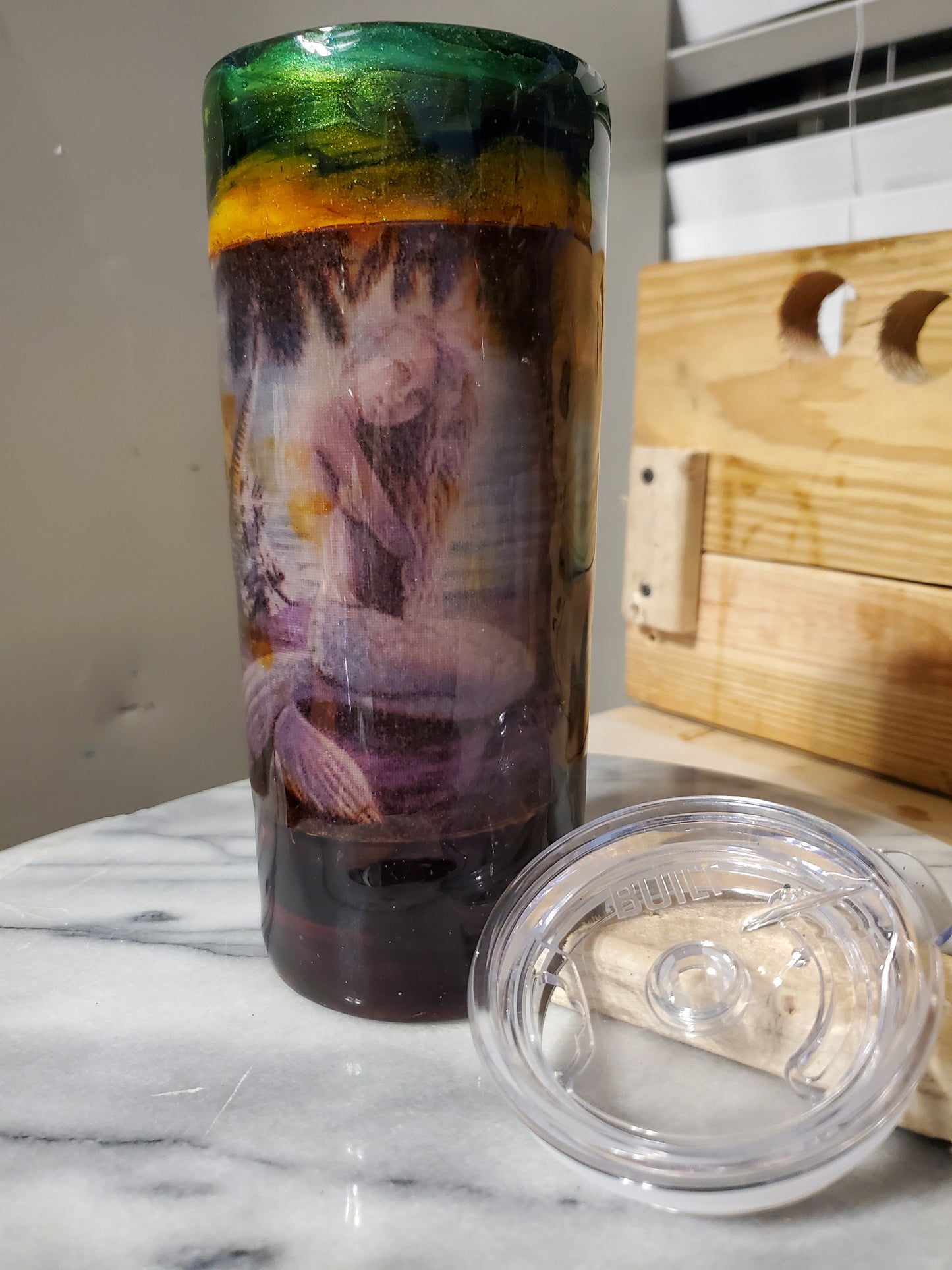 Copy of 20 oz It's a mermaid Double walled insulated Stainless steel tumbler cup