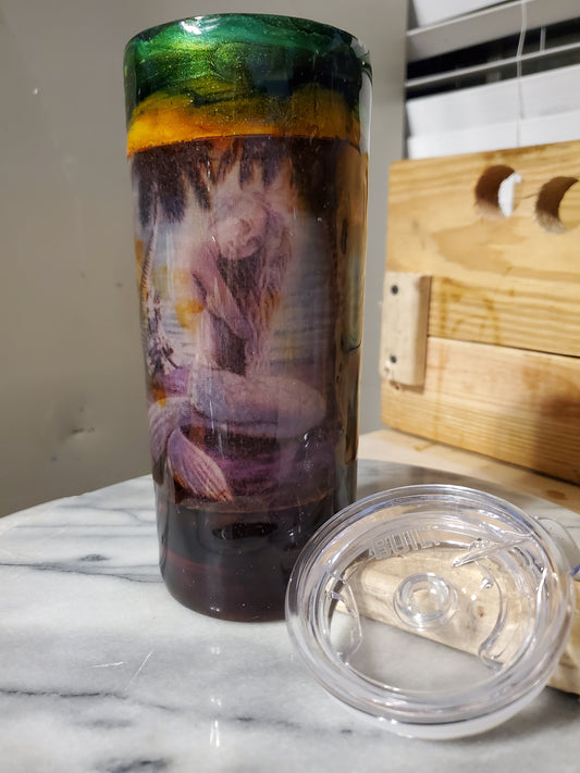Copy of 20 oz It's a mermaid Double walled insulated Stainless steel tumbler cup