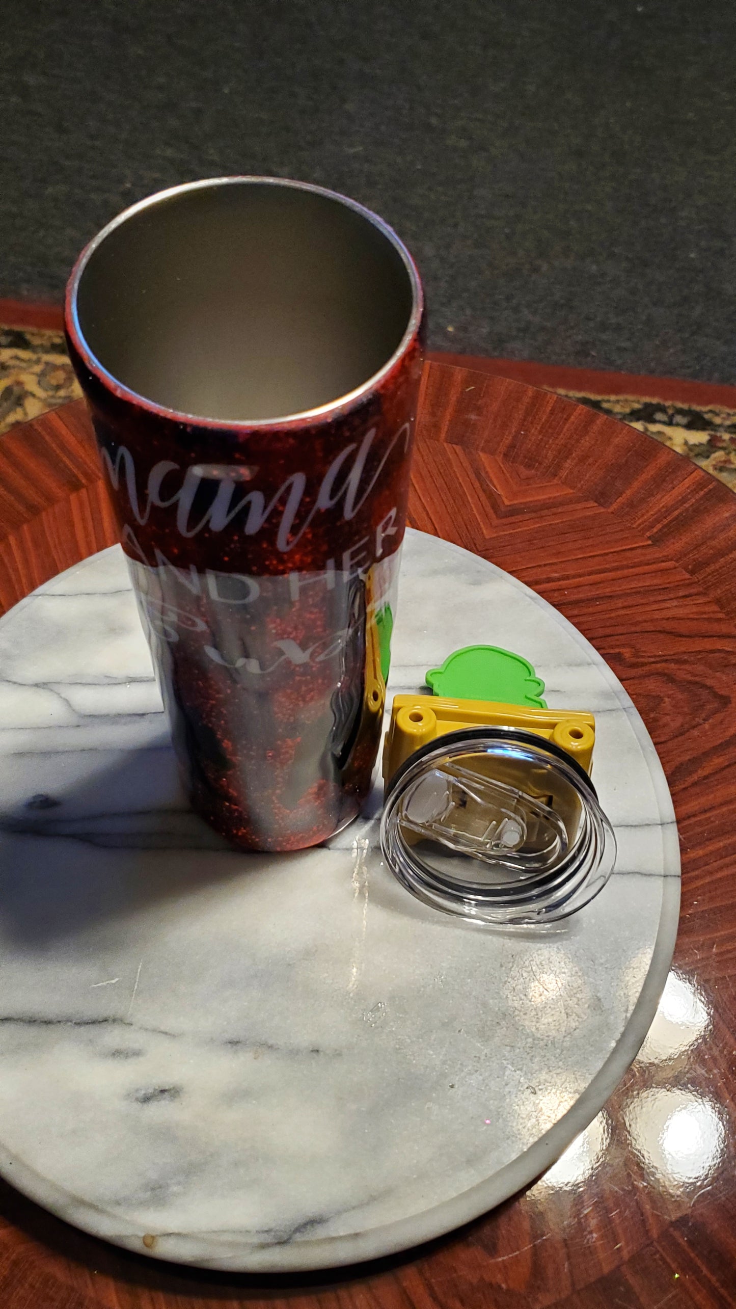 30 oz Mama and her cubs stainless steel tumbler cup