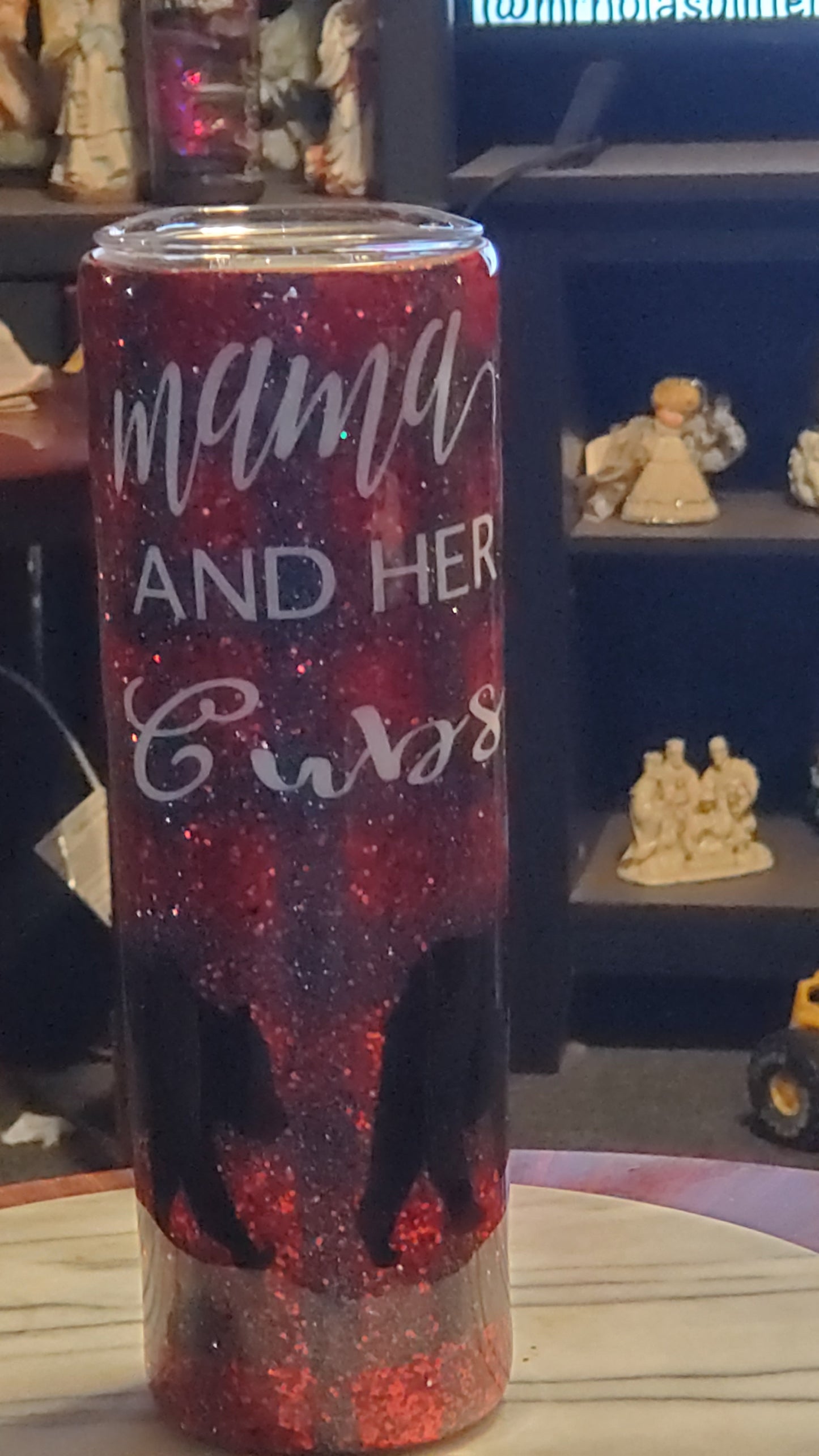 30 oz Mama and her cubs stainless steel tumbler cup