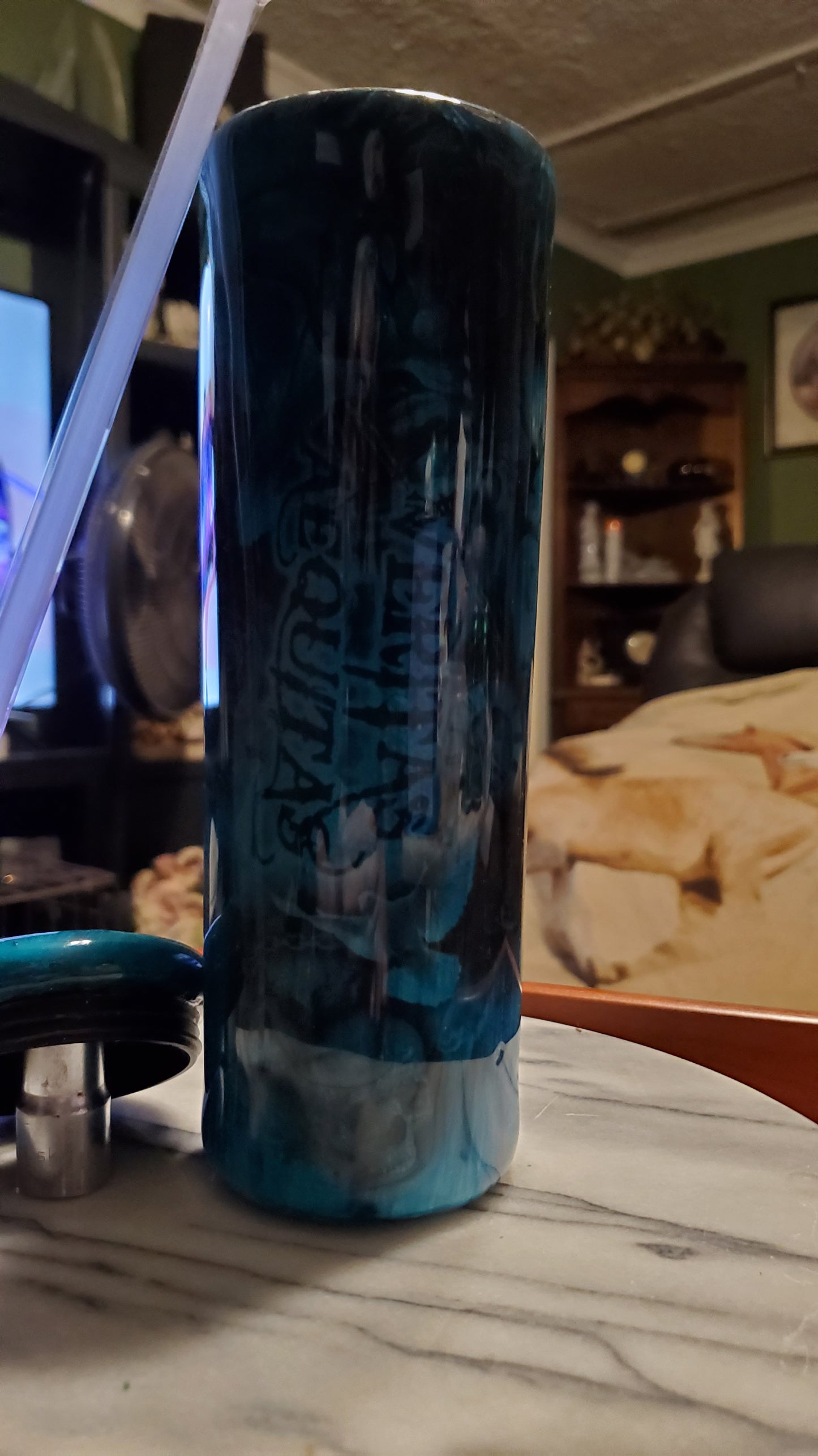30 oz Spooky skull stainless steel tumbler cup