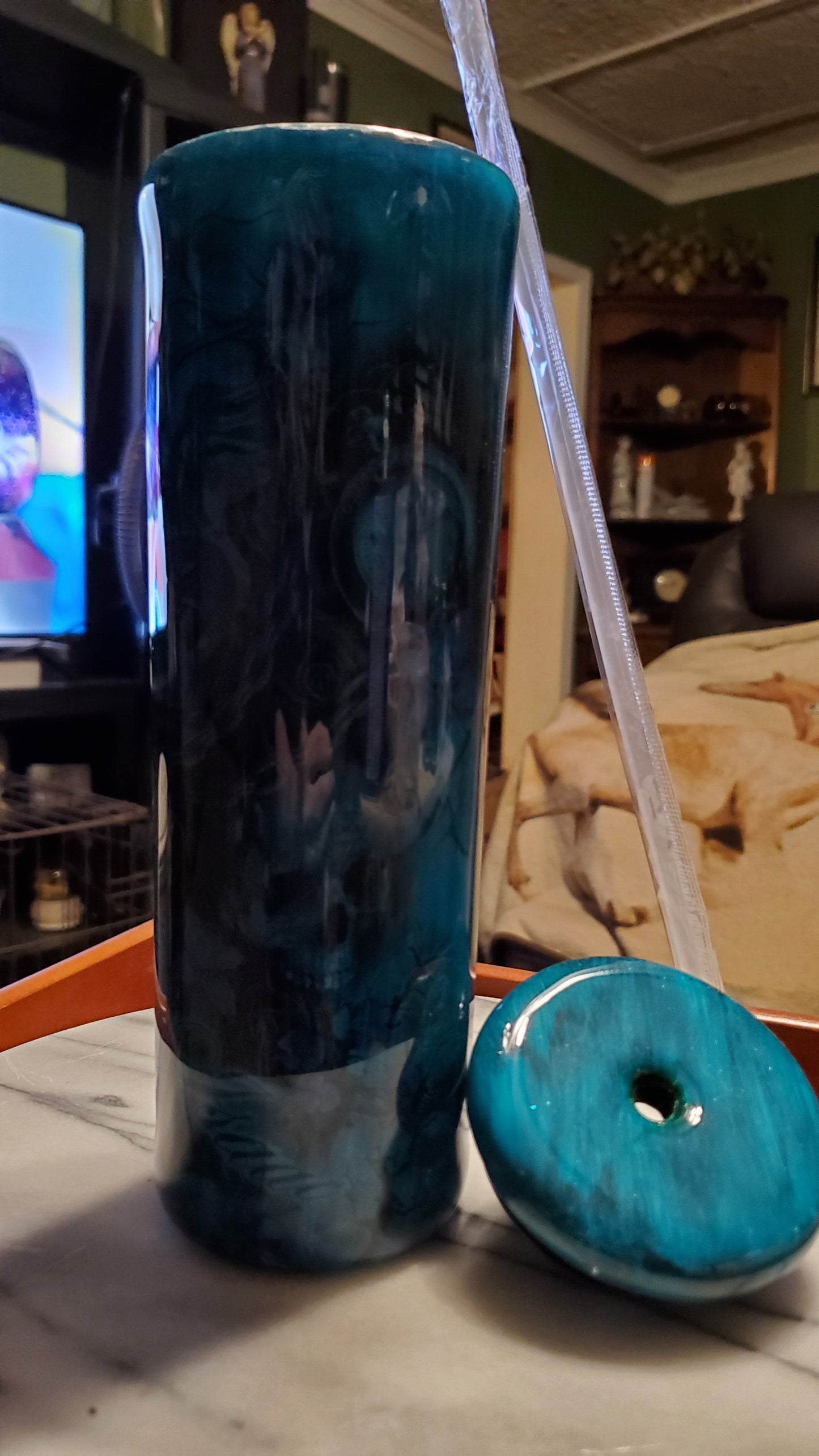 30 oz Spooky skull stainless steel tumbler cup