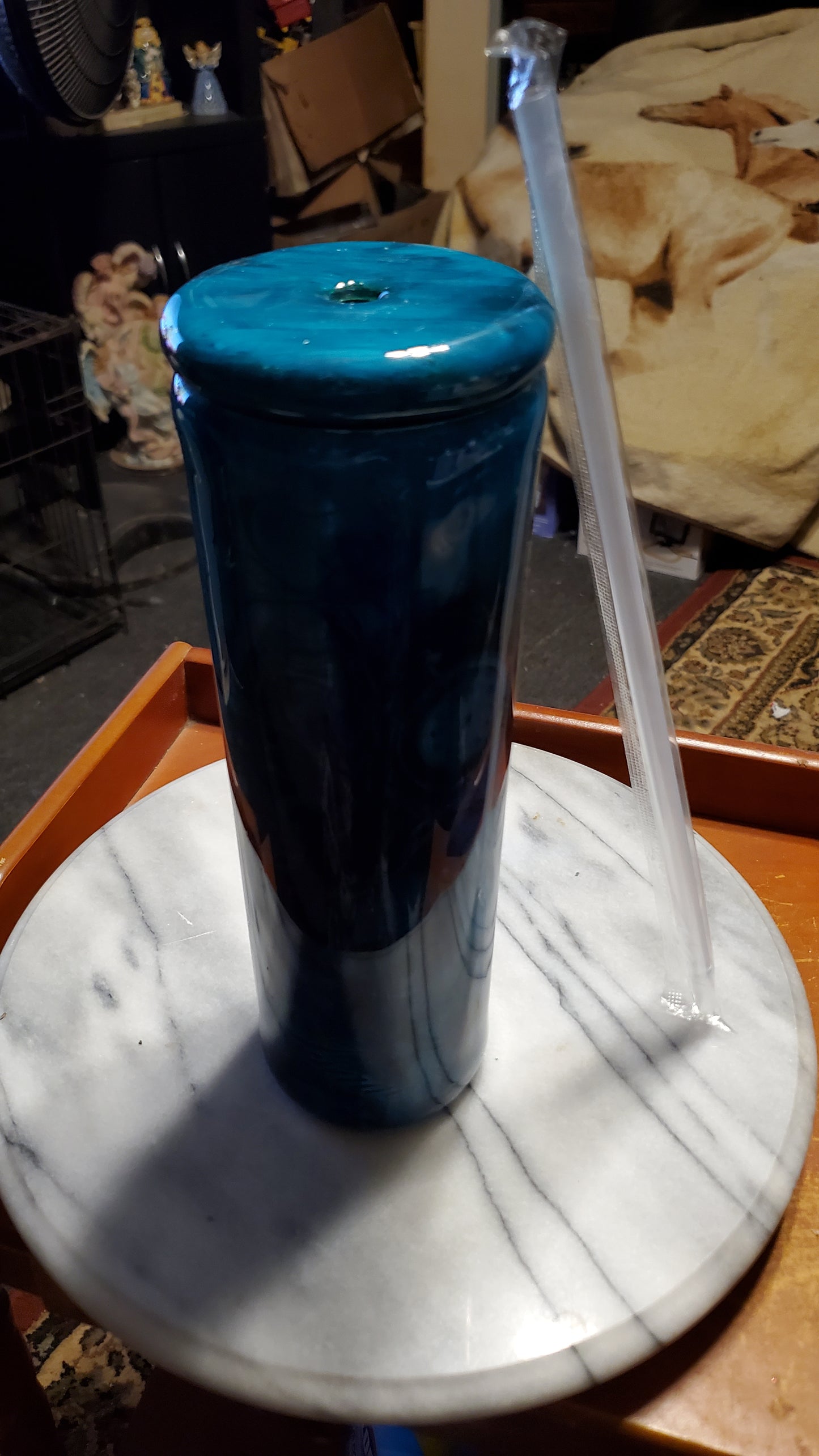30 oz Spooky skull stainless steel tumbler cup
