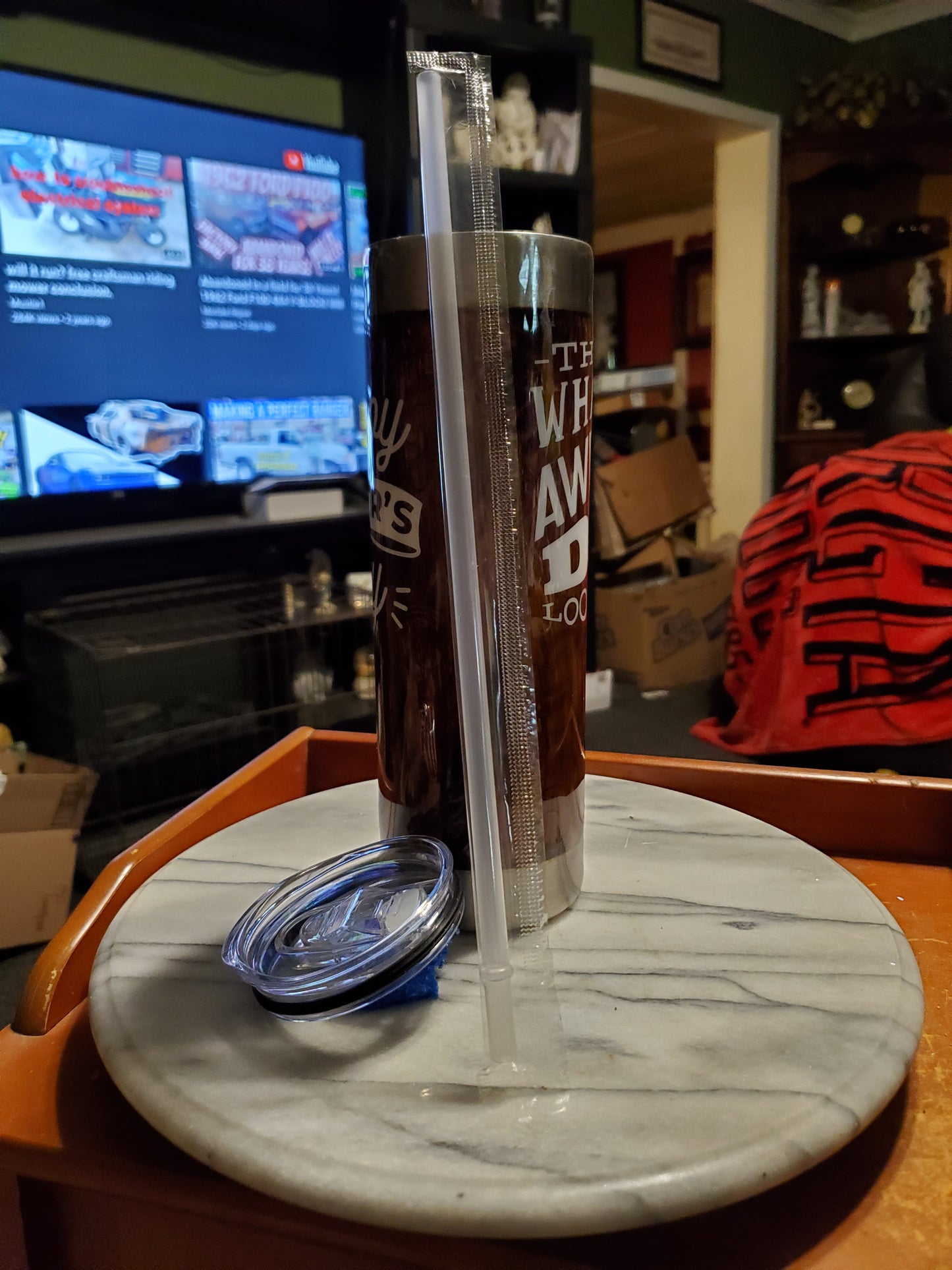 30 oz Happy Father's Day Stainless steel hogg tumbler cup