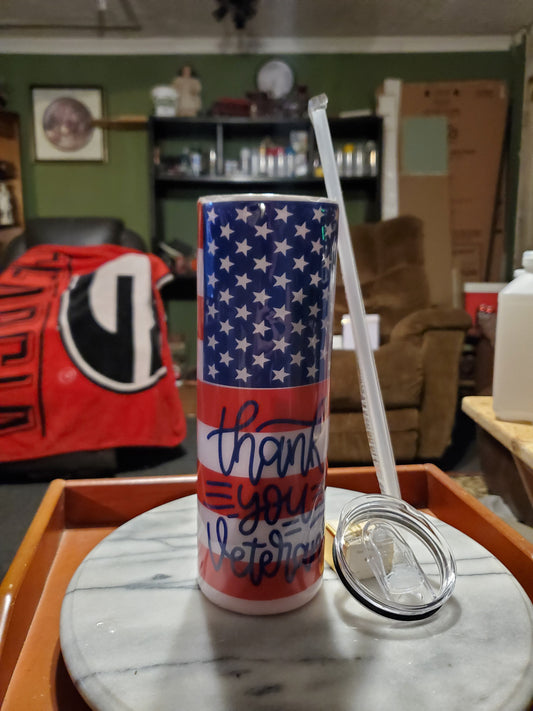 30 oz Thank you veterans tumber cup