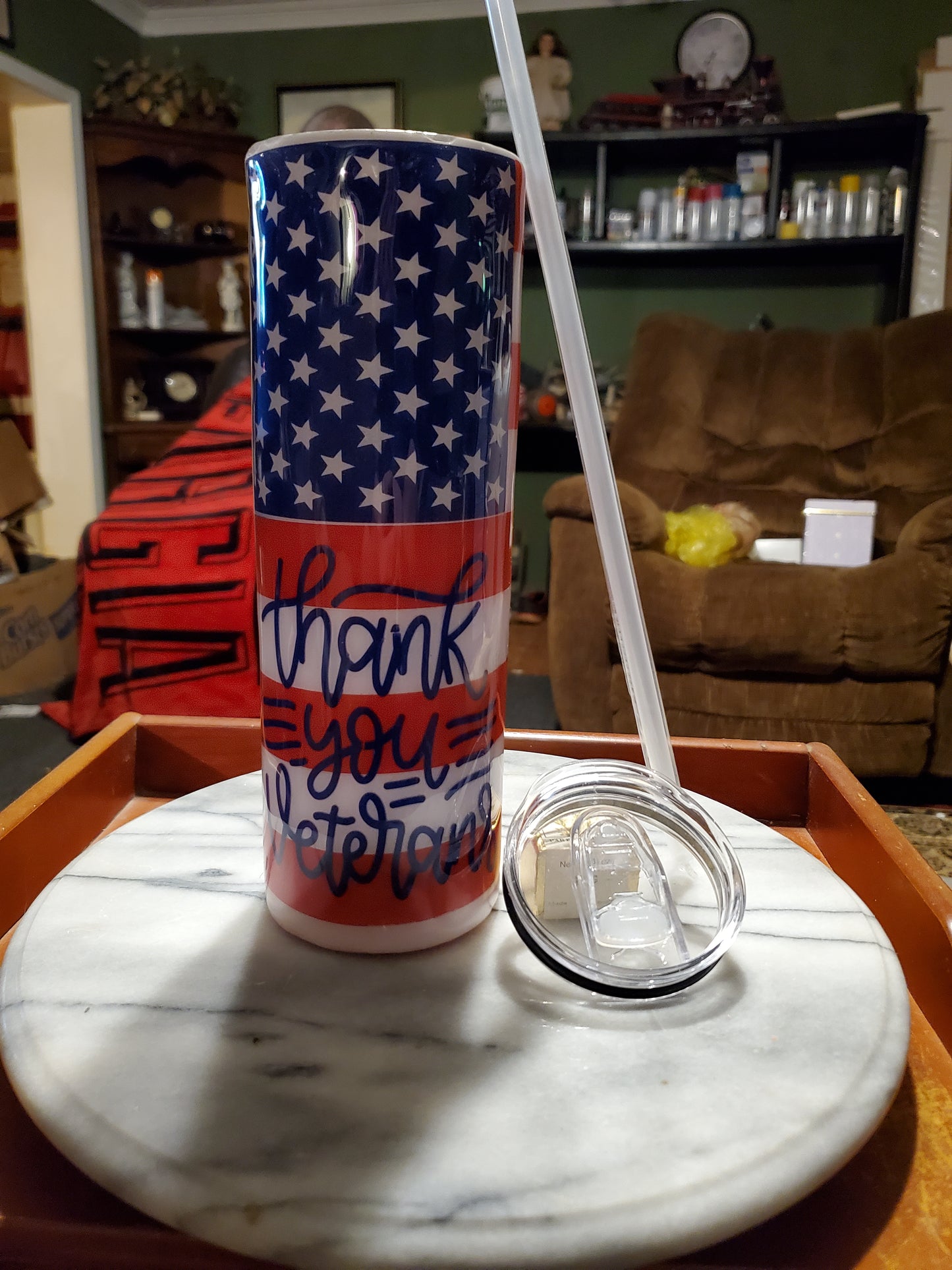 30 oz Thank you veterans tumber cup