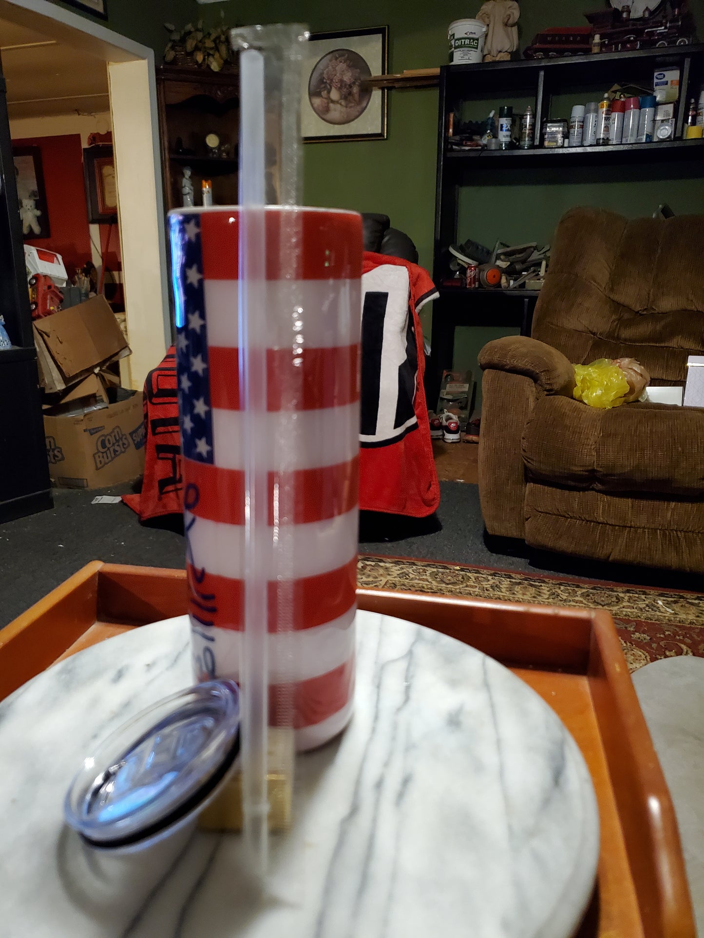 30 oz Thank you veterans stainless steel tumbler cup