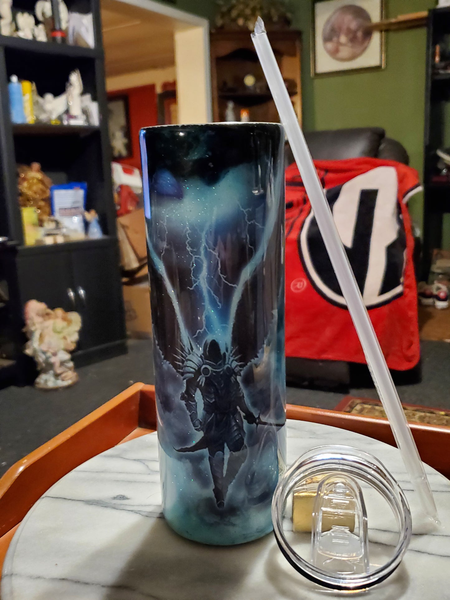 30 oz Warrior Lion Stainless Steel Tumbler Cup