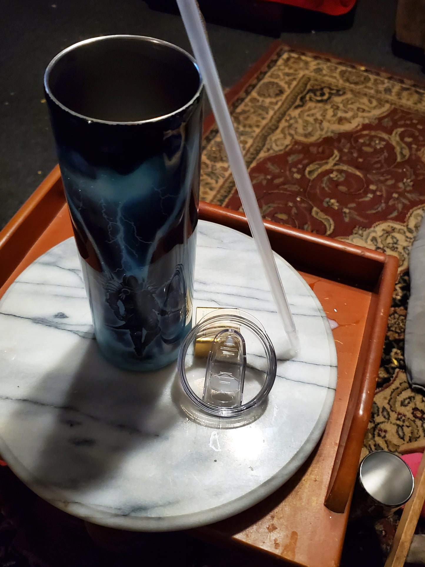 30 oz Warrior Lion Stainless Steel Tumbler Cup