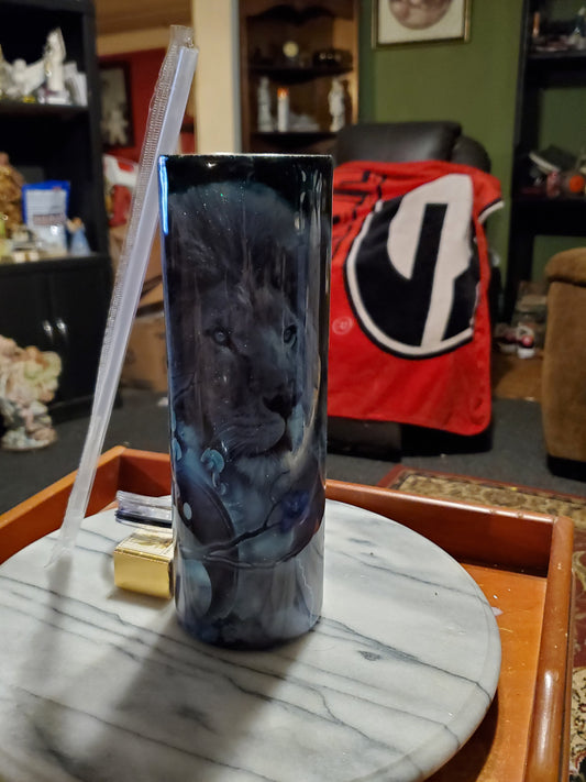 30 oz Warrior Lion Stainless Steel Tumbler Cup