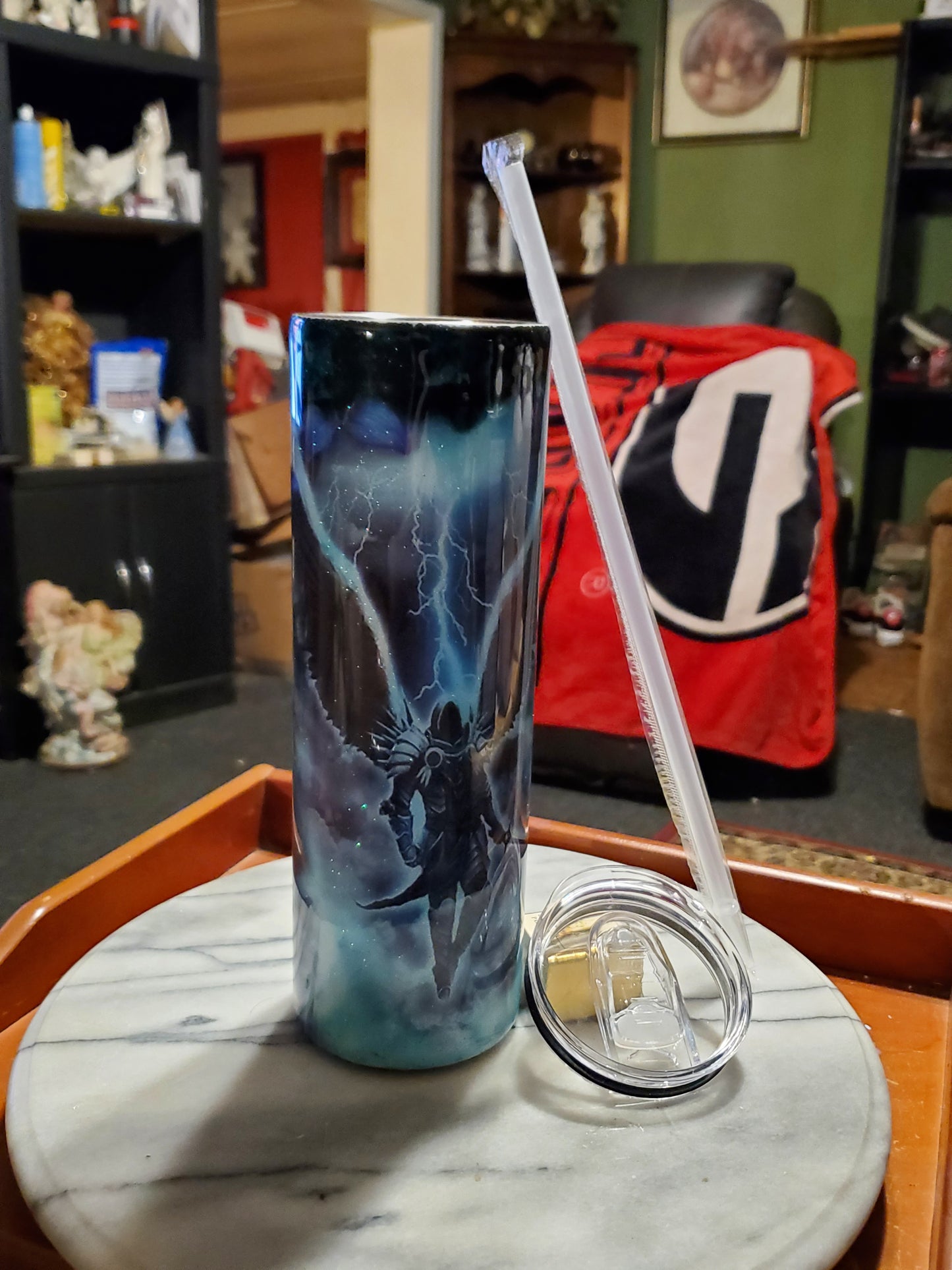 30 oz Warrior Lion Stainless Steel Tumbler Cup
