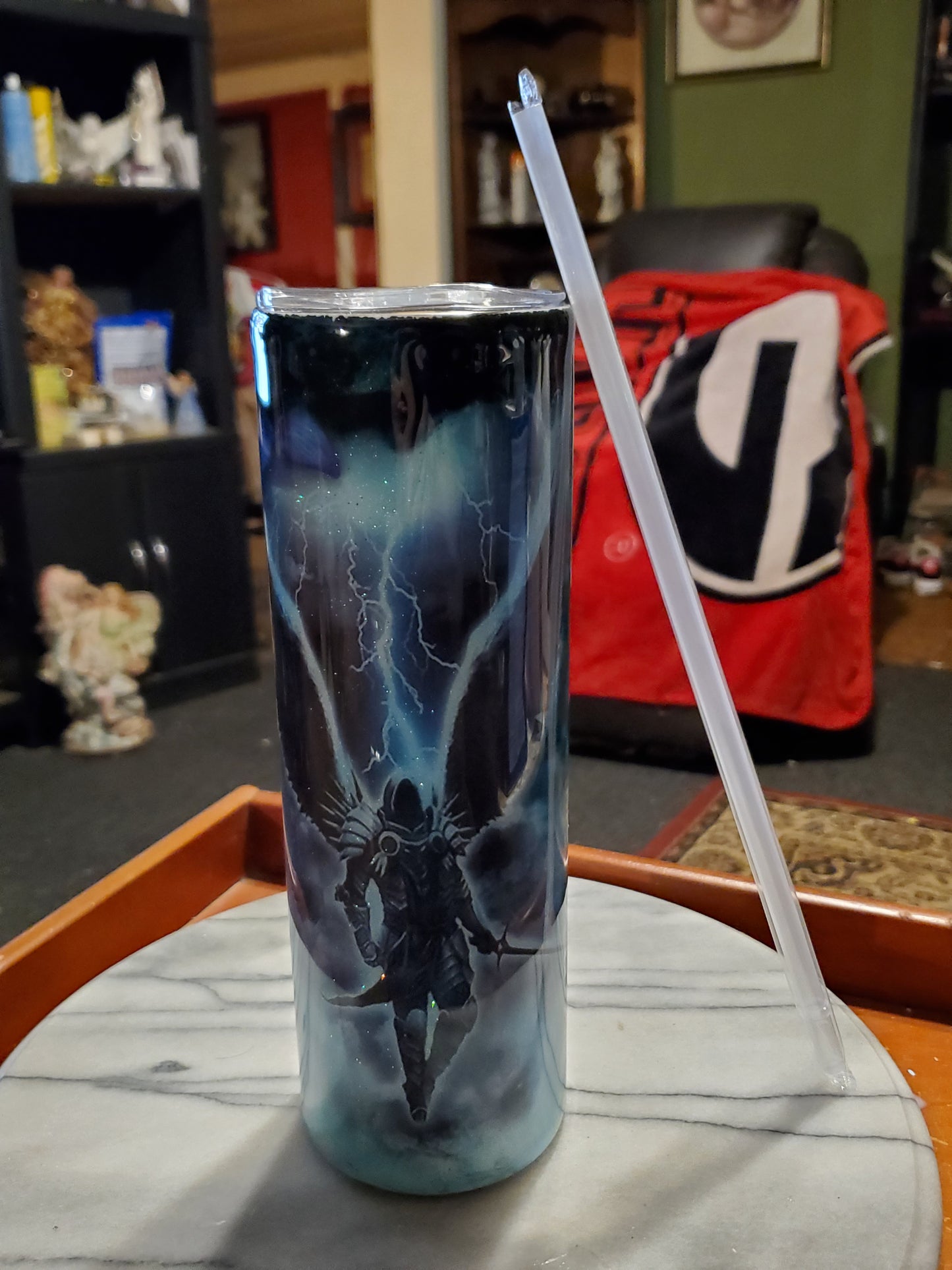 30 oz Warrior Lion Stainless Steel Tumbler Cup
