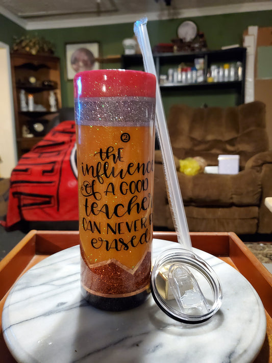 30 oz Teacher's Pencil tumbler hogg cup