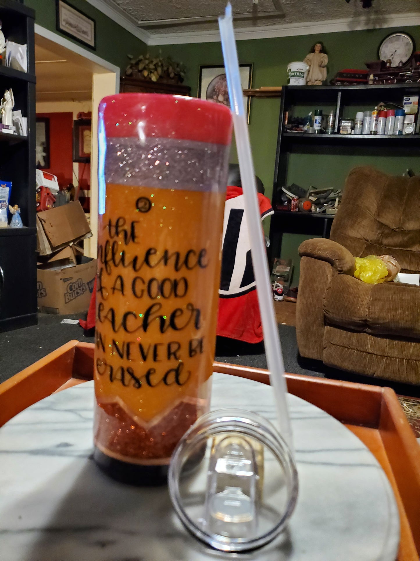 30 oz Teacher's Pencil tumbler hogg cup