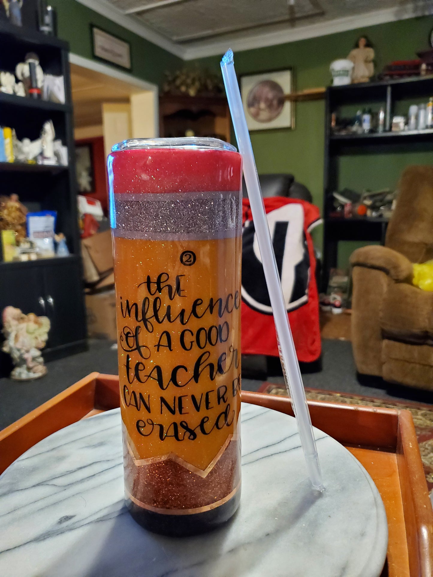 30 oz Teacher's Pencil tumbler hogg cup