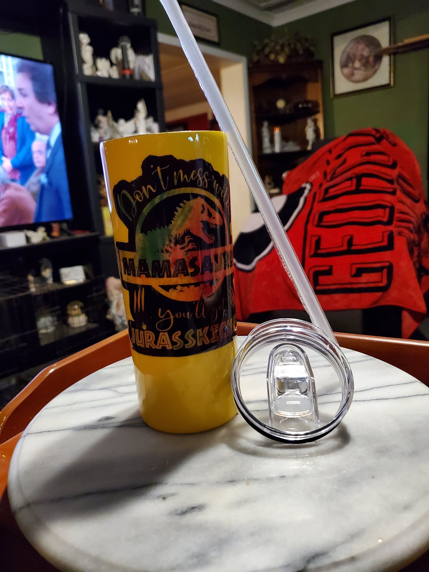 30 oz Mamasaurus stainless steel tumbler cup
