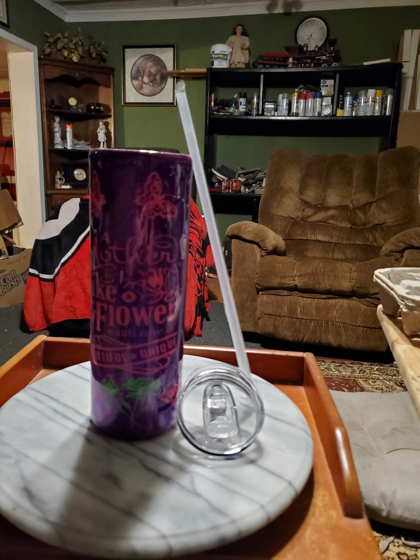 30 oz Mother is like a flower hogg stainless steel tumbler cup
