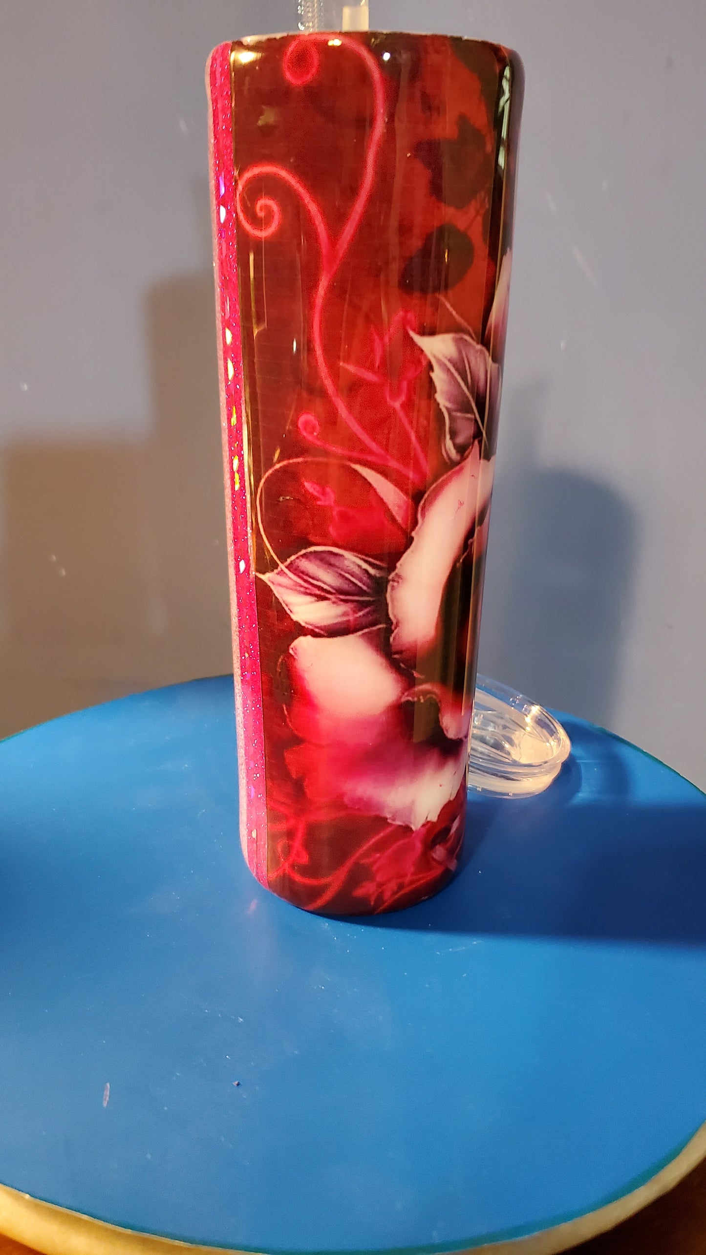 The Red Rose Tumbler Cup