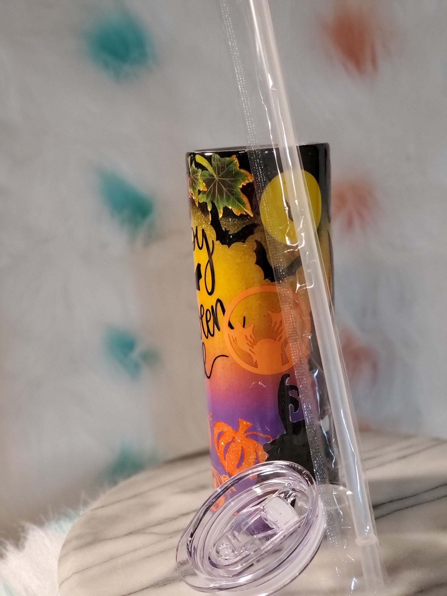 30 oz Happy Halloween double wall stainless steel tumbler cup
