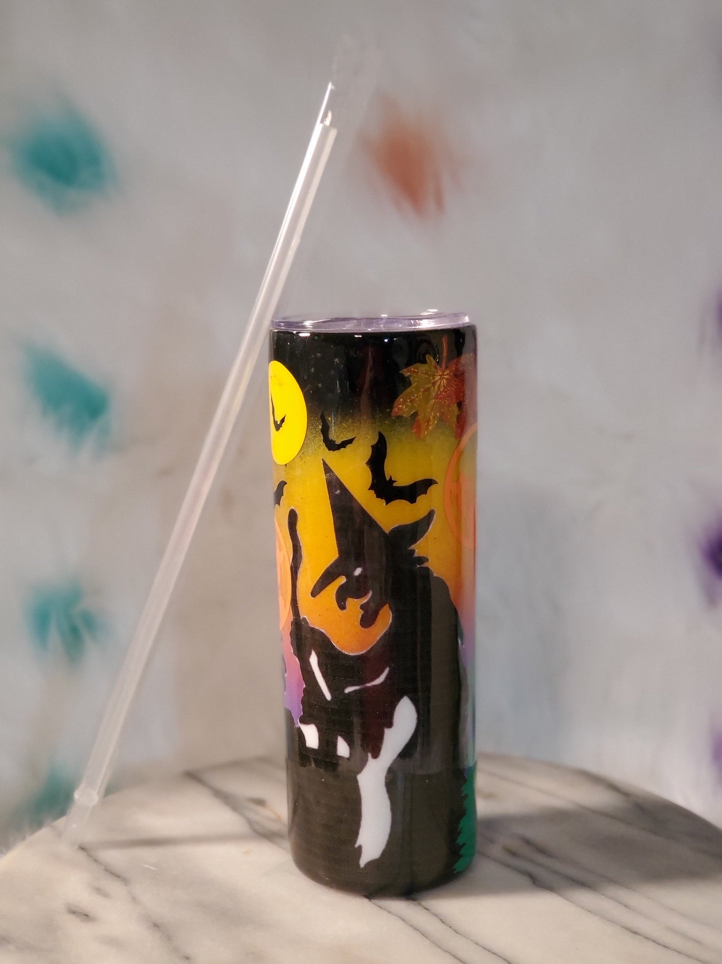30 oz Happy Halloween double wall stainless steel tumbler cup